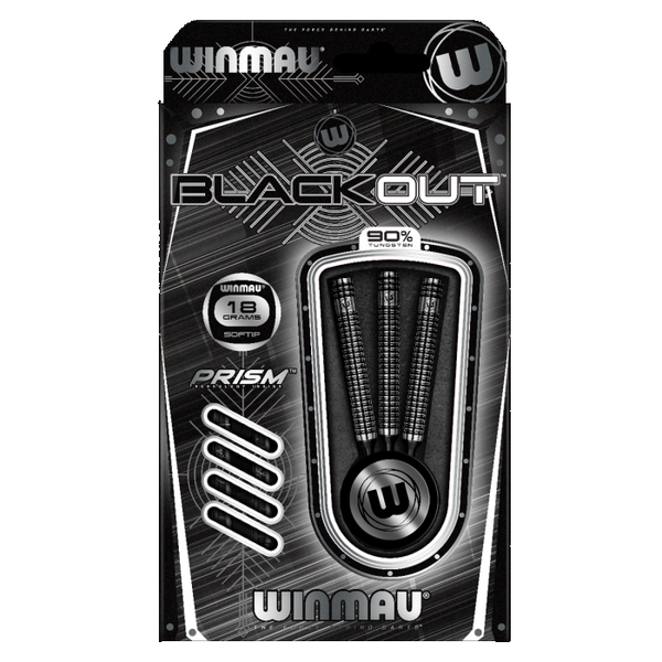 Winmau Blackout Softdart 18 Gramm 90% Tungsten E-Dart weiche Spitze 2061-18