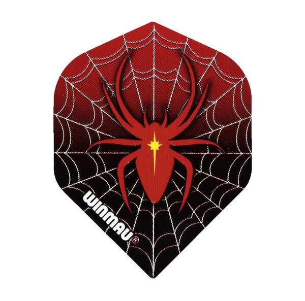 Dartfly Winmau Mega Red Spider Standart 1er Set ( 3 Stück ) Dartflight 902004 (6900-103)