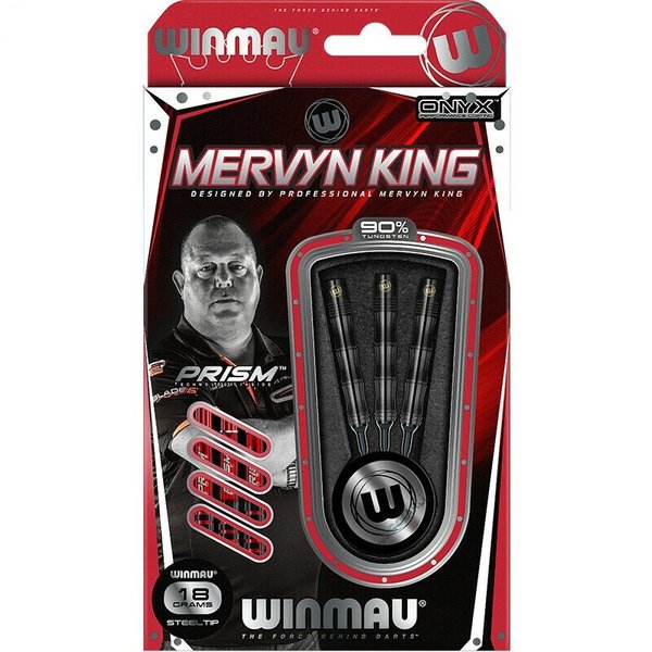 Mervyn King 18 Gramm Softdart Winmau Darts Onyx Coating 2415-18