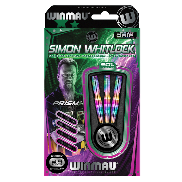 Winmau Simon Whitlock 24 Gramm Steeldart Urban Grip Darts Colour 1408-24