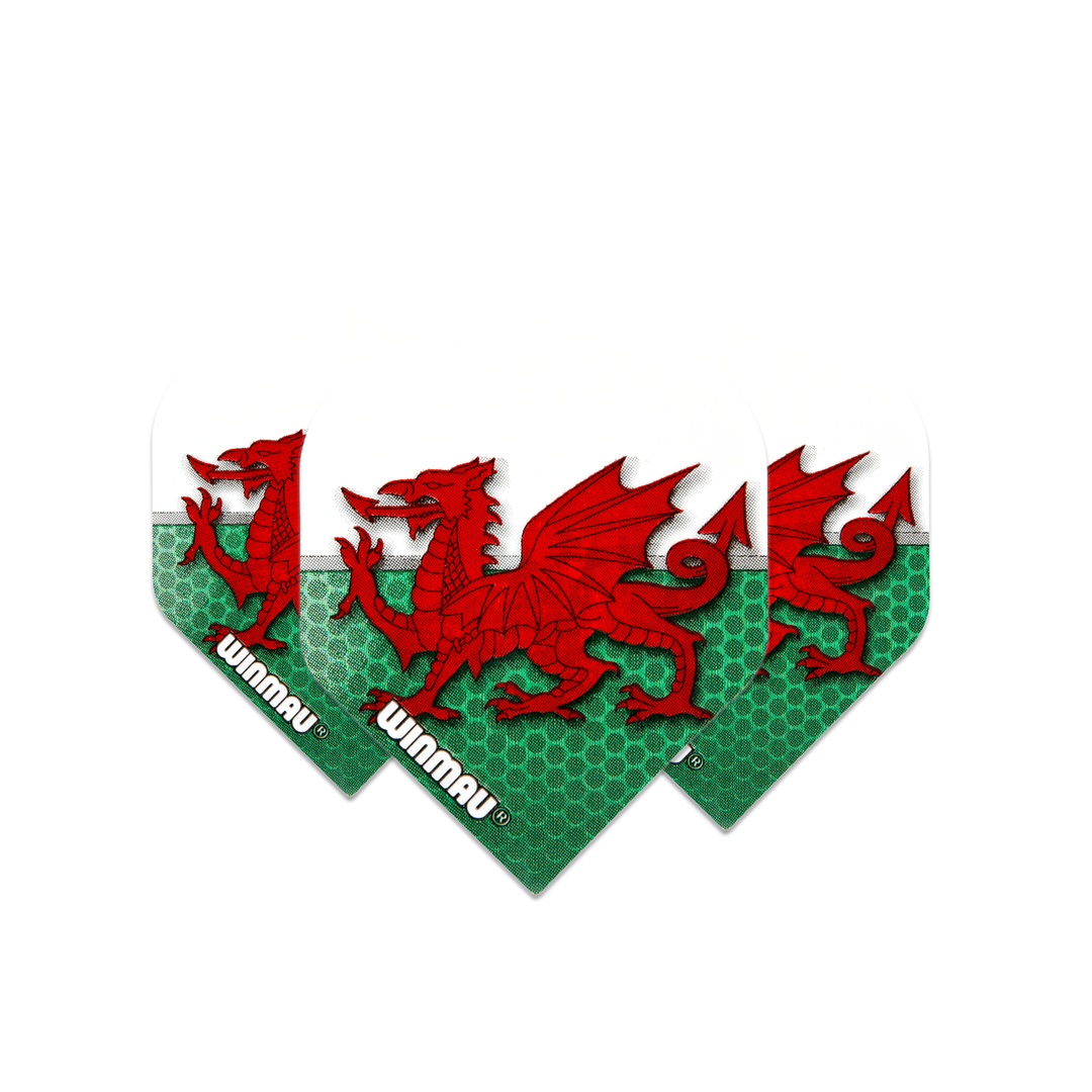 walisischer roter Drachen Unicorn Dartflights