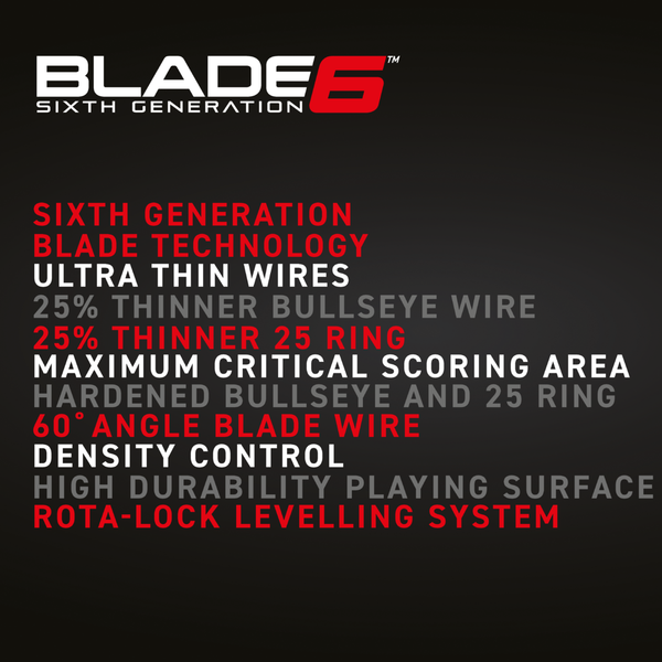 Blade 6 Winmau Dartscheibe Steeldart auch für Softdart Dartboard 806903