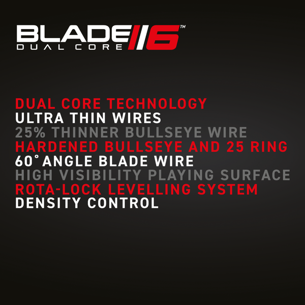 Winmau Dartscheibe Blade 6 Dual Core Steeldart auch für Softdart Dartboard 806907
