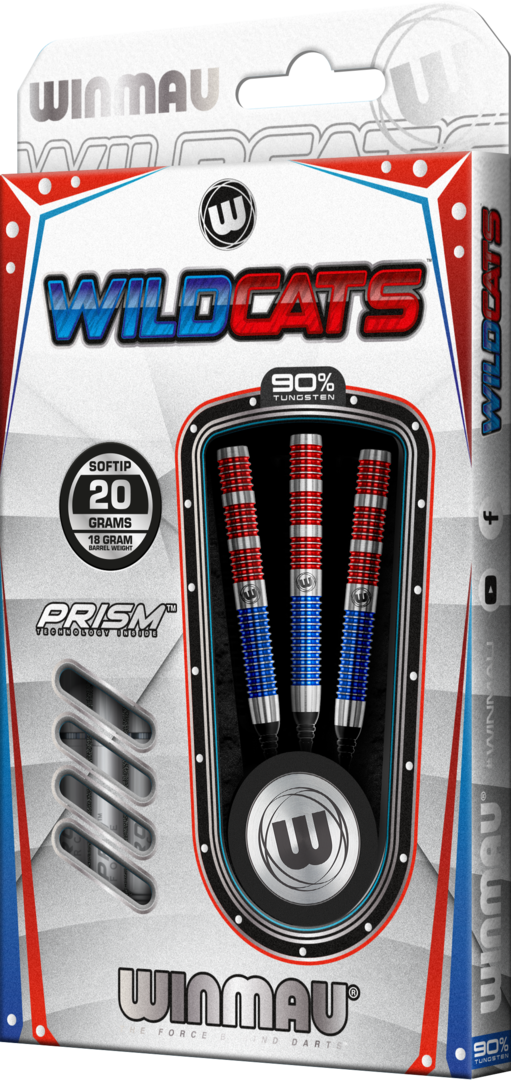 Wildcats 20 Gramm Softdart Winmau 90% Tungsten Wolfram 2447-20