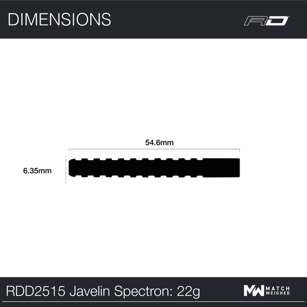 Javelin Spectron Rainbow REDDRAGON Steeldart 22 Gramm 85 % Wolfram RDD2515