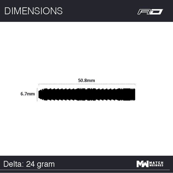 Delta Steeldart von REDDRAGON 24 Gramm 90 % Wolfram (Tungsten) RDD1812