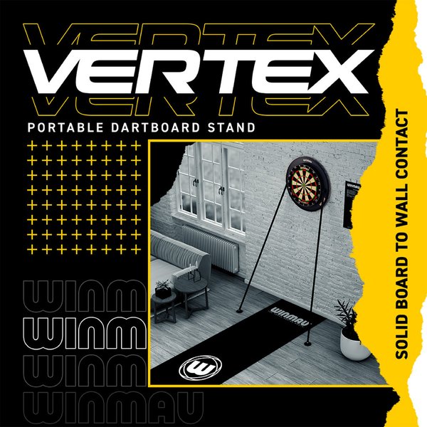 Vertex mobiler Dartboard Ständer Winmau Dartständer mit Darttasche 4025