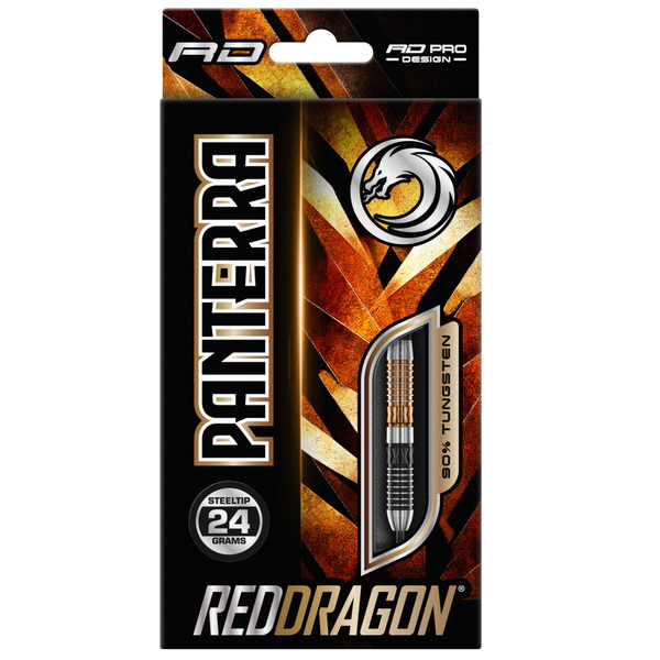 Panterra 24 Gramm Steeldart Red Dragon 90% Wolfram Schwarz Bronze RDD2637