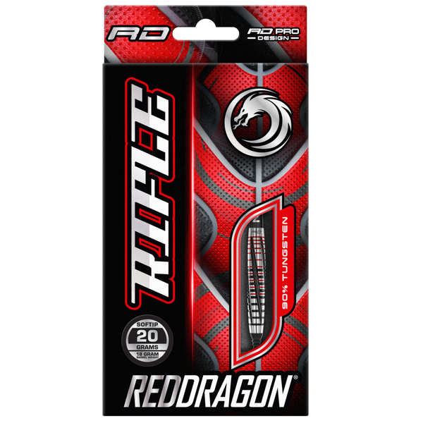 Rifle 20 Gramm Softdart Softtip Red Dragon 90% Tungsten RDD2675